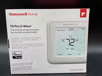 Honeywell T6 Pro Z-Wave Programmable Thermostat TH6320ZW2003 *BRANDED* • $81.99