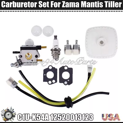 C1U-K54A Carburetor Kit For Zama Mantis Tiller 7222 Echo 12520013123 Carb • $11.95