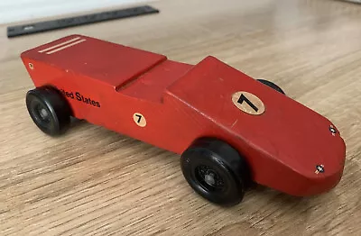 Cub Boy Scouts Vintage PINEWOOD DERBY Wooden Model Race Car • $14.99