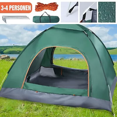 3~4 Man Automatic Instant Double Layer Pop Up Camping Tent Waterproof Outdoor.UK • £20.58