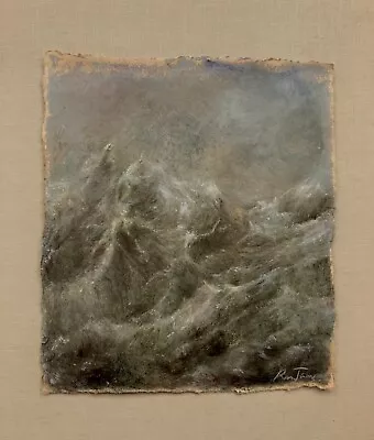 £28 • Buy Original Oil Painting  The Sea , On Paper