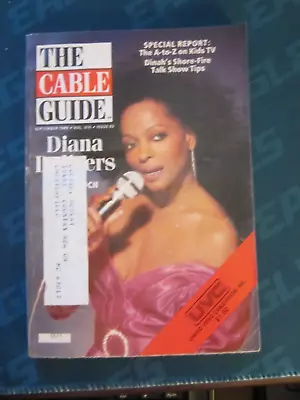 The Cable Guide Magazine Regional TV Guide September 1989 Diana Ross • $9.99