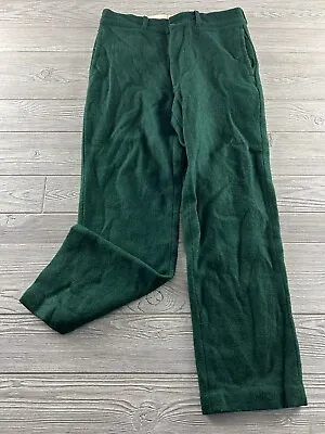 VTG Johnson Woolen Mills Inc 100% Wool Green Men's Pants Hunting Outdoors • $40.49