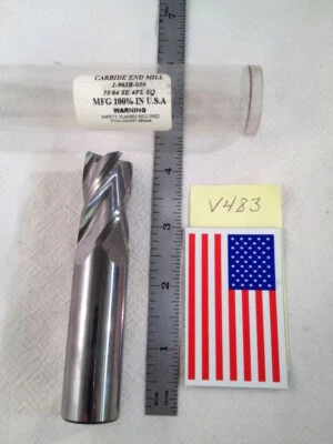 $99.95 • Buy New Htc 53/64  Diameter Carbide End Mill 120-4828. 4 Flute 1-1/2  Loc Usa -v483-