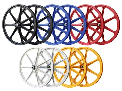 Skyway Tuff II BMX Wheels 24   7 Spoke - 5 Colours - Old School Tuff BMX Wheels • $349