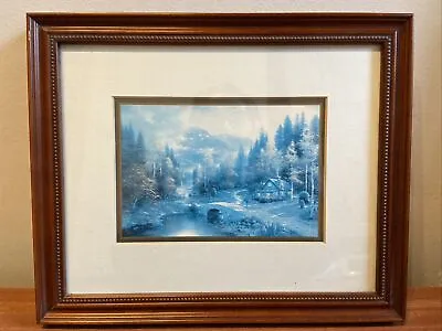 £14.99 • Buy Thomas Kinkade Framed Valley Of Peace Landscape Accent Print 23.5 X 28.5cm