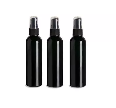 4oz Black Plastic Spray Bottles -3 Pack Empty Spray Bottle Refillable Contain... • $15.15