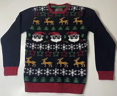 Ugly Christmas Sweater Adult Large Long Sleeve Pullover • £29.14