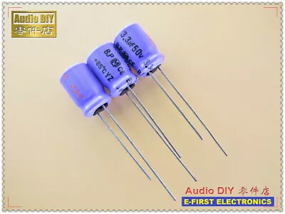 Panasonic YZ-BP Series 3.3uF/50V3.3uF Non-Polar Audio Capacitor 8x11.5mm • $3.32