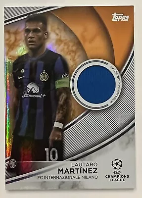 2023-24 Topps Uefa CC Lautaro Martinez Superstar Relic Orange /25 Match Worn • $59.99