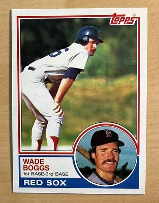 Wade Boggs 1983 Topps Rookie Card #498 • $11.99