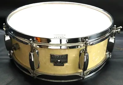 YAMAHA Vintage Snare Drum White Pearl 14 X5  Made In Japan • $399.99