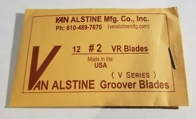 Van Alstine Round Bottom Tire Groover Blades 12 Pack Grooving VR #2 2/32  • $16.99