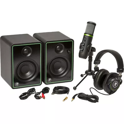 Mackie Creator Bundle 3  Multimedia Monitors USB Microphone & Headphones- Used • $149