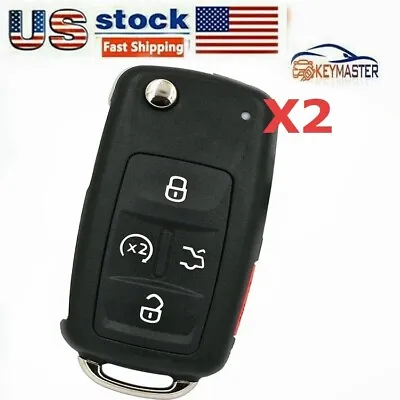 2X Keyless Entry Remote Key Fob For VW VOLKSWAGEN  561 837 202 A /202 D 315MHz • $36.06