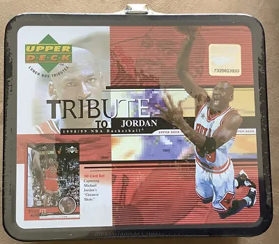 1999 Upper Deck Tribute To MICHAEL JORDAN Lunch Box 30 Card Set Factory Sealed • $74.95