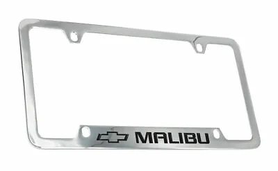 Chevrolet Malibu 2012 Logo Chrome Plated Brass Metal License Plate Frame Holder • $43.95