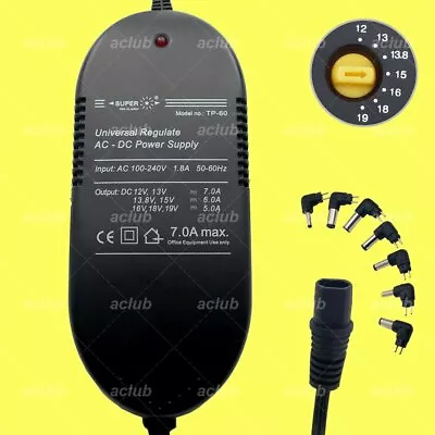 $58.50 • Buy 5000mA Regulated AC/DC Power Supply 100V-240V To 12V 13V 13.8V 15V 16V 18V 19V