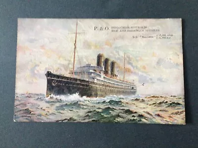 P&O India- China-Australia Mail And Passenger Services ‘Naldera’ Postcard D31 • £2.50