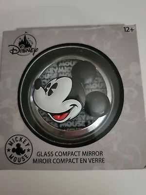 Disney Parks Mickey Mouse Glass Compact Mirror  New In Box • $20.90