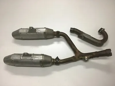 2007 07 Honda CRF250R CRF250 OEM Dual Exhaust Silencer Head Header Mid Y Pipe • $319.99