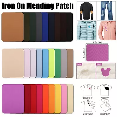 Fabric Patches Iron On Patches Denim Mending Patches Repair Kits For Denim Jeans • $6.99