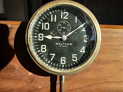 Waltham Automobile 8 Day Clock • $325