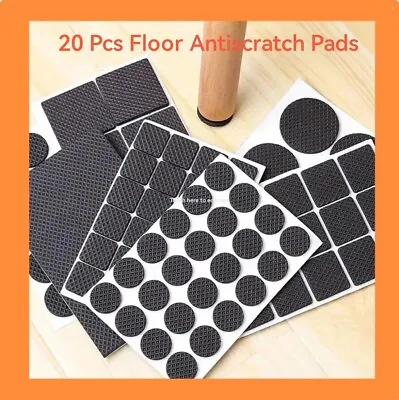 Self Adhesive Floor Protectors Chair Leg Pads Table Rubber Pad Feet Anti Scratch • £1.99