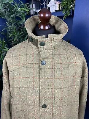 Laksen Ameretta Waterproof Woolston Wool Tweed Shooting Hunting Coat Mens Large • £179.99