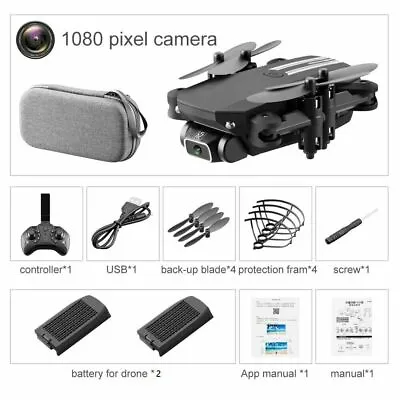 Mini Drone 4K1080P HD Camera WiFi  Fpv Altitude Hold Foldable Quadcopter RC Dron • $77.65