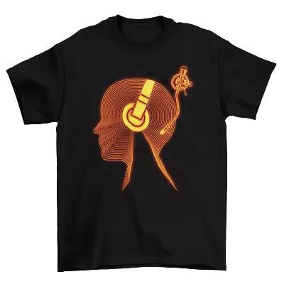 £9.45 • Buy Vinyl Grooves Head Mens T-Shirt Funny Record Deck LP Music Organic Turntable DJ