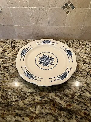 Mayhill Federalist Ironstone Blue Floral 12.5” Platter Serving Plate • $14