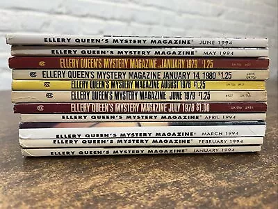 Vtg Ellery Queen Mystery Magazine Lot Of 11 Random Variety • $4.99