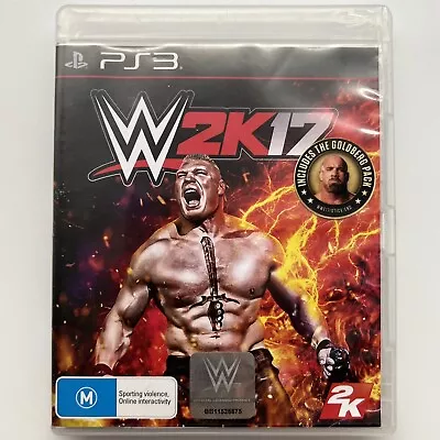 WWE 2K17 PS3 PlayStation 3 *Tested & Working* • $29.95