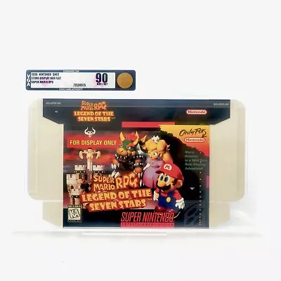 VGA 90 Super Mario RPG SNES Flat Box Store Display 1996 CIB 9.8 WATA Mint CGC • $350