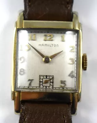 Vintage Hamilton 14KGF Case Manual Wind 19J 982 Wrist Watch Runs Lot.14 • $89.99