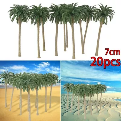Miniature Forest 20pcs Coconut Palm Model Trees For Sand Table Micro Landscape • £8.48