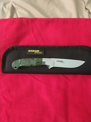 Schrade D'Holder Custom Burlwood Fixed Blade Hunting Knife Mint Rare • $450