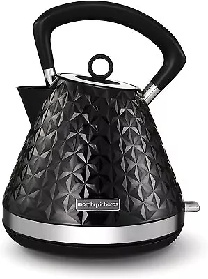 £39.99 • Buy Morphy Richards 108131 Vector Pyramid 1.5L Kettle Traditional Kettle Black 3000W
