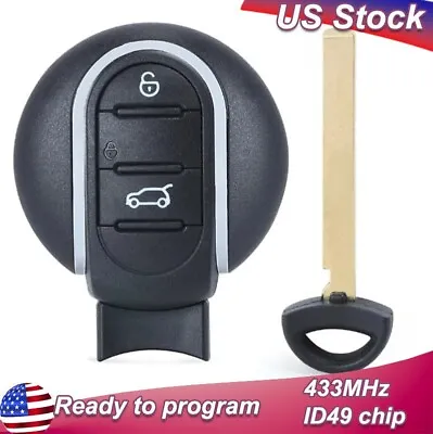 2015 2016 2017 2018 2019 For Mini Cooper Remote Smart Key Fob 3 Buttons 434MHz • $31.90