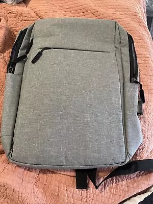 Grey Laptop Backpack With Charger Cable Freepost Marprkgar • $33