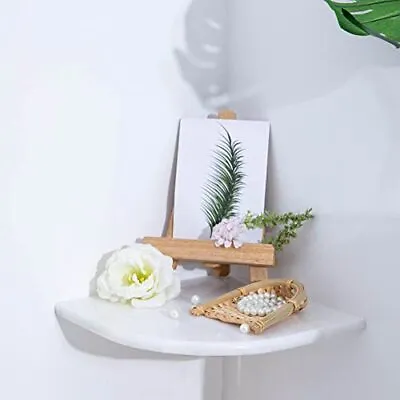 White Marble Corner Shelf Shower Shelf Polished 9  X 9  X 5/9  Round Edge Pac... • $44.91