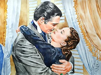 1169×1575  Vivien Leigh & Clark Gable As Scarlett & Rhett Butler SIGNED&DATED • $60