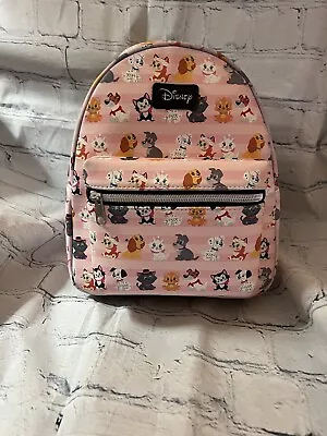 Disney Loungefly Cats Dogs Mini Backpack Pets Pink Multi NWT • $60