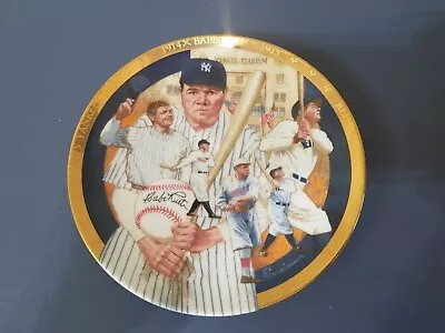 1992 The Hamilton Collection The Legendary Babe Ruth The Best Of Baseball Plate • $13