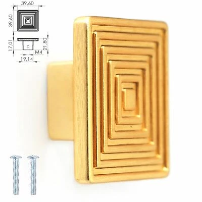 £2.99 • Buy Solid Square Drawer Knobs Cabinet Drawer Cupboard Kitchen  Knob DecorAndDecor