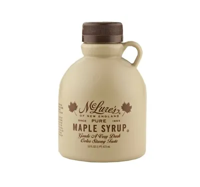 McLure's Very Dark Maple Syrup (2) 16 Oz Containers Free Shipping • $37.95