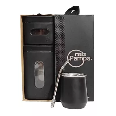 005N New Set Yerba Mate Kit: Containers Iron Gourd(Cup) Bombilla(Straw) Box • $49.90