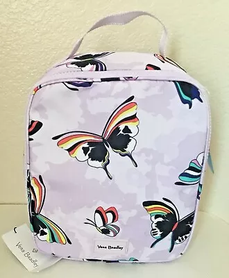 Vera Bradley ~  Lavender Butterflies  ~ Reactive Lunch Bunch Bag ~ NWT • $24.50