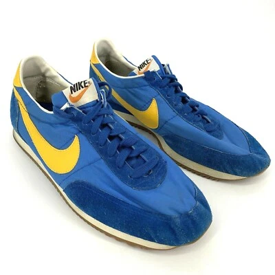 $1600 • Buy Vintage 1979 NIKE RUNNERS Made In Korea Blue Yellow Oceania Diablo 70s Size 11.5